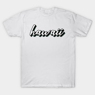 Hawaii University Colors Design T-Shirt